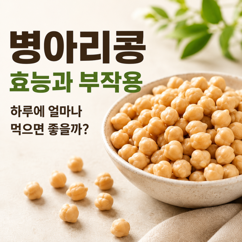 병아리콩 효능과 부작용, 하루에 얼마나 먹으면 좋을까?