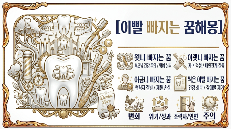 이빨 빠지는 꿈해몽 총정리 윗니 아랫니 빠지는 꿈부터 썩은 이빨 빠지는 꿈 이빨 부러지는 ....