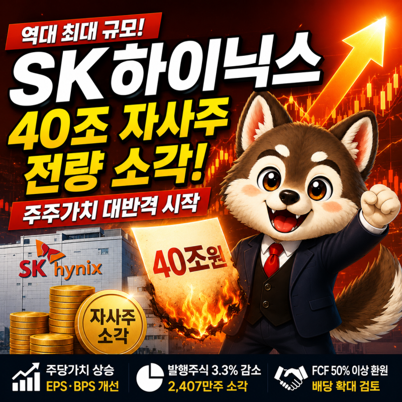 SK하이닉스 40조 자사주 전량 소각,왜 지금이 중요한가?