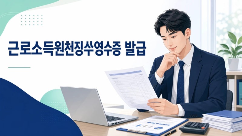 근로소득원천징수영수증 발급, 5분이면 끝나는 이유(feat.홈텍스)