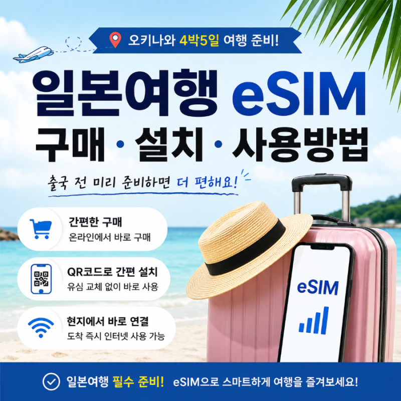 일본여행 eSIM 구매부터 설치 사용방법