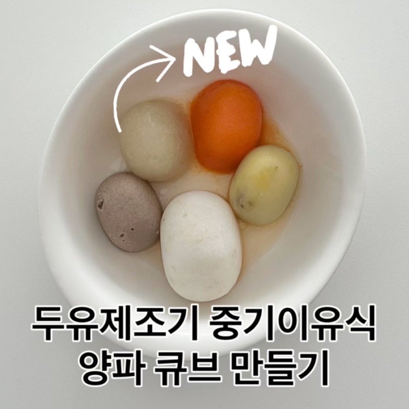 마이아두유제조기 중기이유식 양파 큐브 만들기