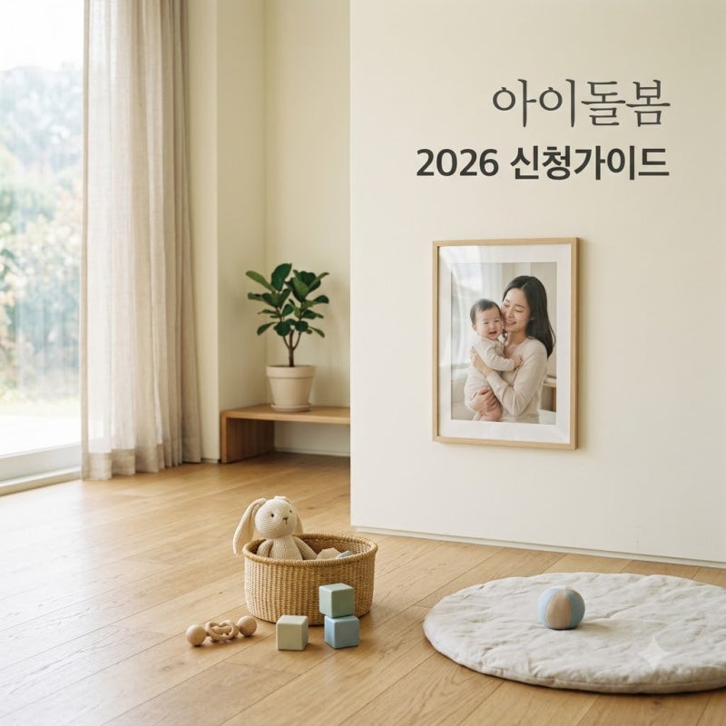 아이돌봄 서비스 2026 신청방법과 소득기준 대기 줄이는 꿀팁