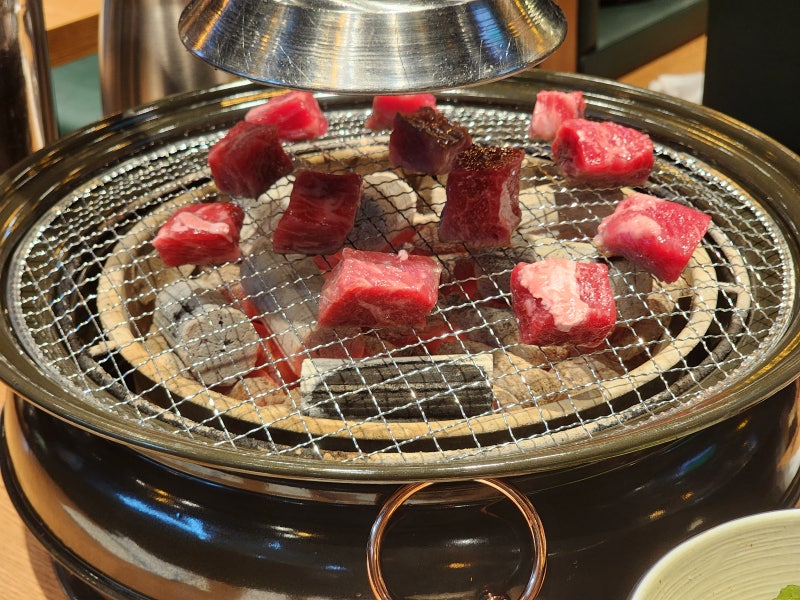 [담가화로구이 포항장성점] 화난 기분 싹 풀리는 큐브눈꽃살 & 마늘갈비살 먹방! 연태하이볼 ....