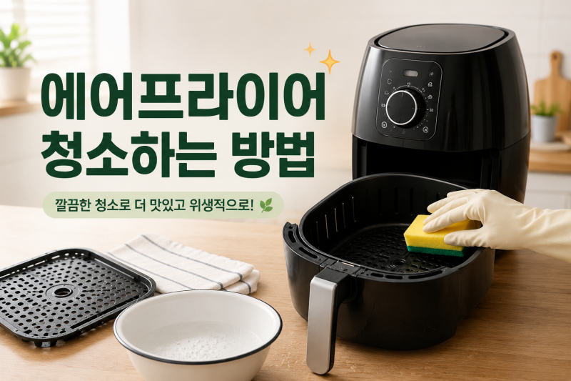 에어프라이어 청소하는 방법