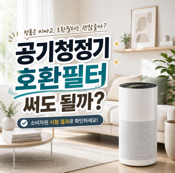 공기청정기 호환필터 써도 될까? 정품과 차이·성능 비교해 보니