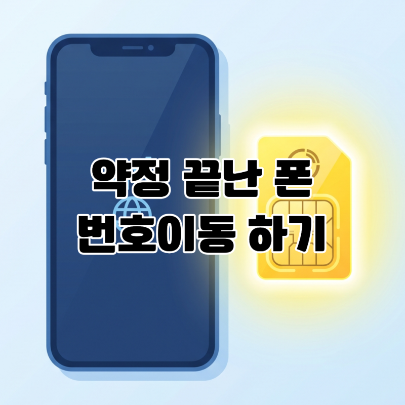 약정 끝난 스마트폰, 알뜰폰 번호이동 개통 및 기존 통신사 해지 방법