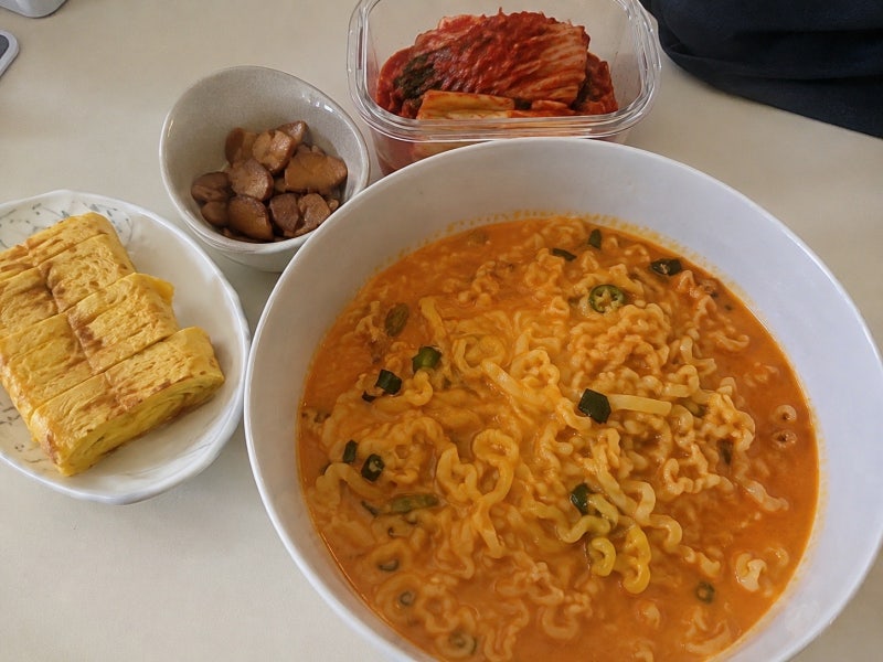 진짬뽕 크림짬뽕 만들기 오뚜기 라면으로 보배반점 크림짬뽕 맛 내는 매콤 레시피