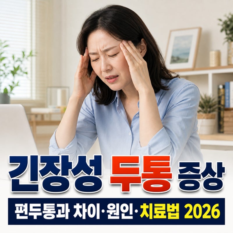 긴장성 두통 증상과 편두통 차이 2026 치료와 예방법 총정리