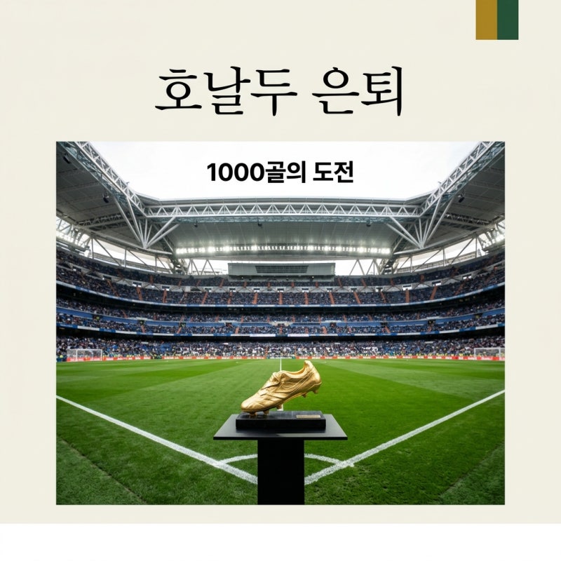 호날두 은퇴 암시, 1000골까지 남은 24골의 의미와 향후 계획