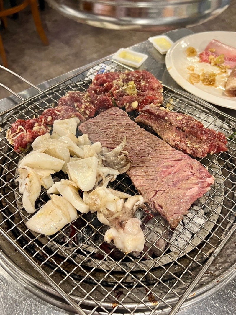 첨단 양문숯불갈비 / 생소갈비, 양념갈비, 갑오징어구이 강추
