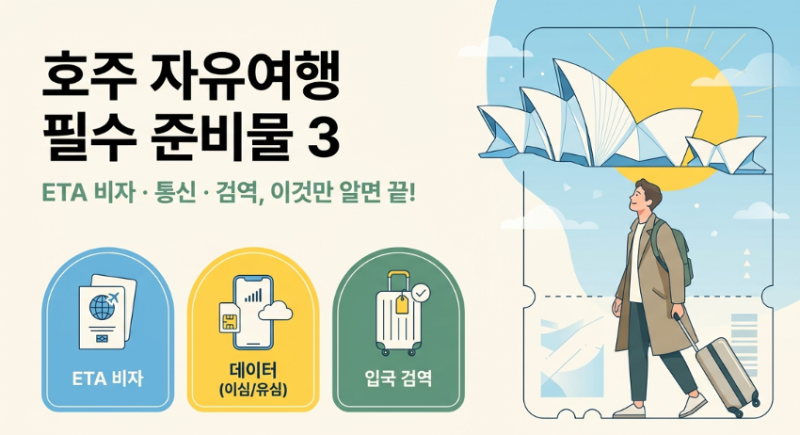 호주 여행 준비물 체크리스트 이것만 알면 끝