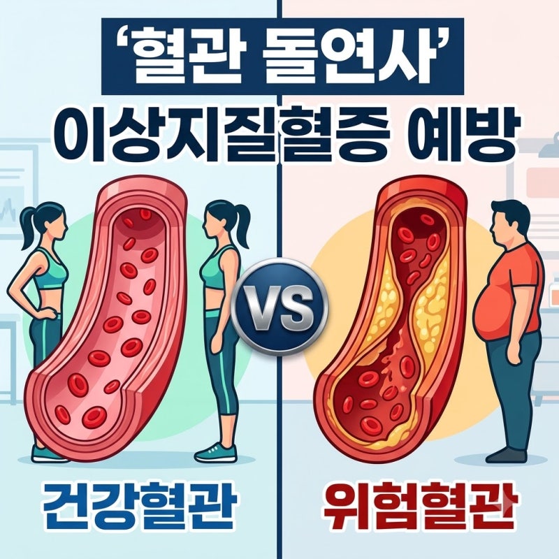 이상지질혈증 뱃살과 혈관 돌연사 방지하는 수치 관리법