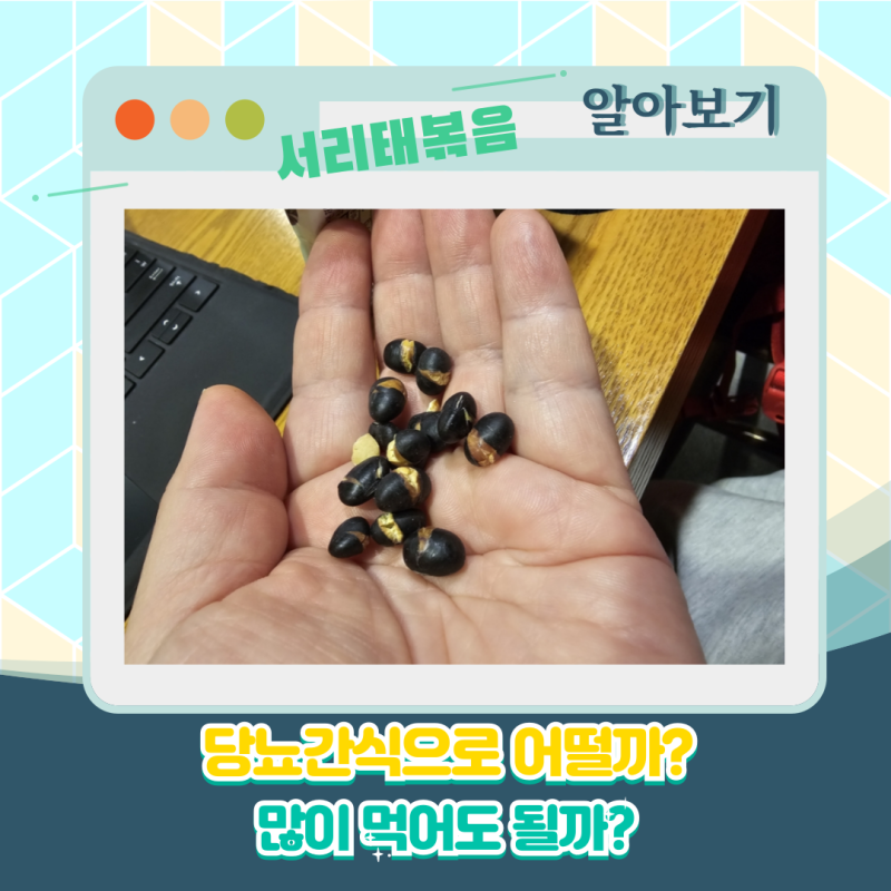 서리태볶음 간식으로 먹어도 될까? 직접 혈당 체크해봤어요 (18g 한 봉 기준)