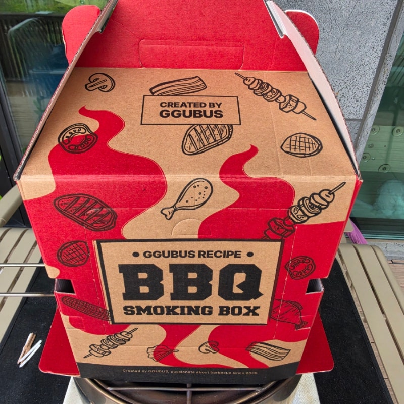 꾸버스 훈제박스 코스트코 스모킹 박스 BBQ 바베큐 그릴 캠핑 화로 숯 직화 훈연 사용 후기