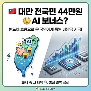 대만 전국민 44만원 AI 보너스 지급? TSMC 반도체 호황 배당금 현금 지원 진짜?