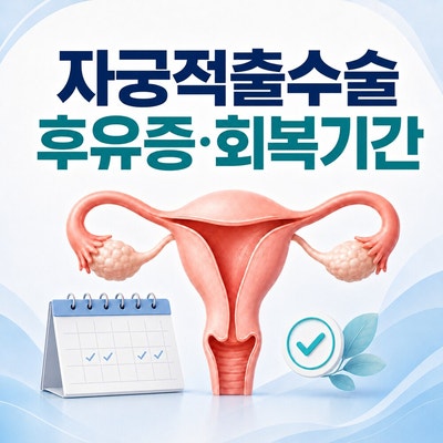 2026 자궁적출수술 후유증·회복기간 총정리｜생리·출혈·부작용·관리법