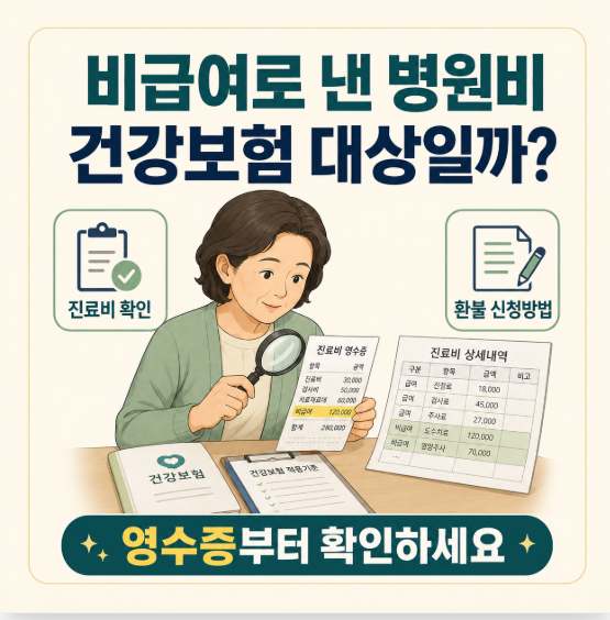 비급여로 낸 병원비, 건강보험 대상일까?｜진료비 확인·환불 신청방법
