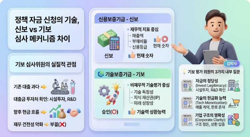 [기술보증기금 대출] 기존 융자 많아도 3억 승인? 기보 심사위원이 보는 3가지 핵심 지표 및 ....