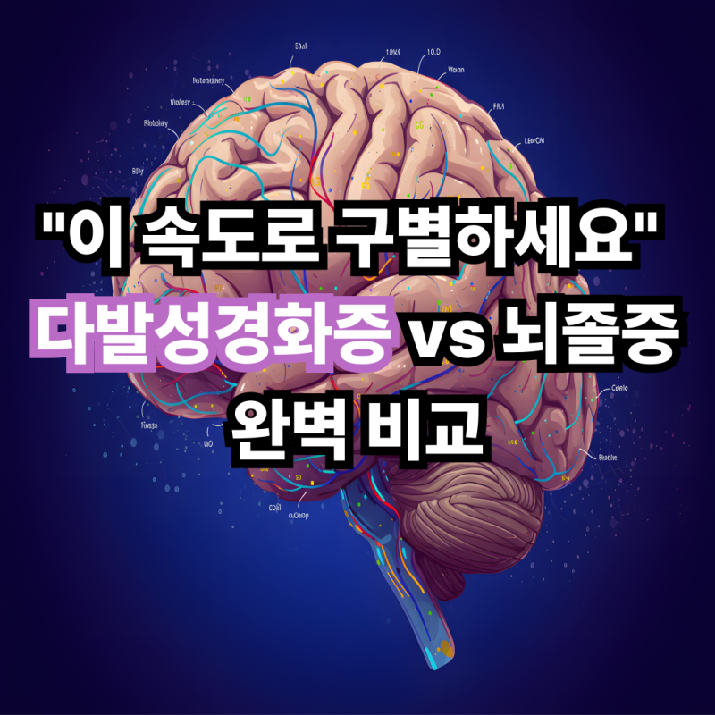 "이 속도로 구별하세요" 다발성경화증 vs 뇌졸중 완벽 비교