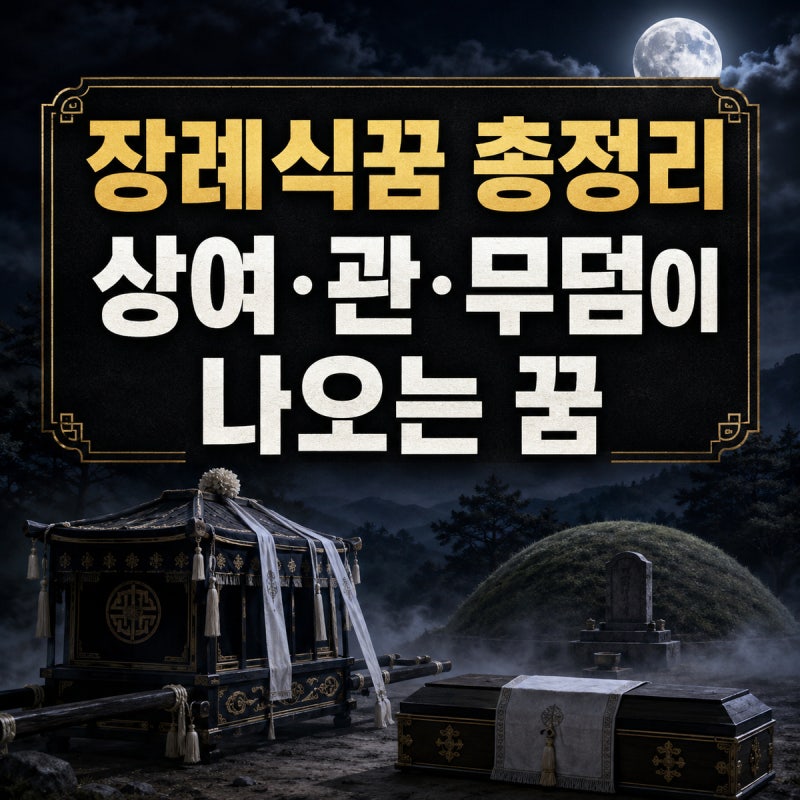 ⚰️ 장례식꿈 총정리｜상여·관·무덤이 나오는 꿈