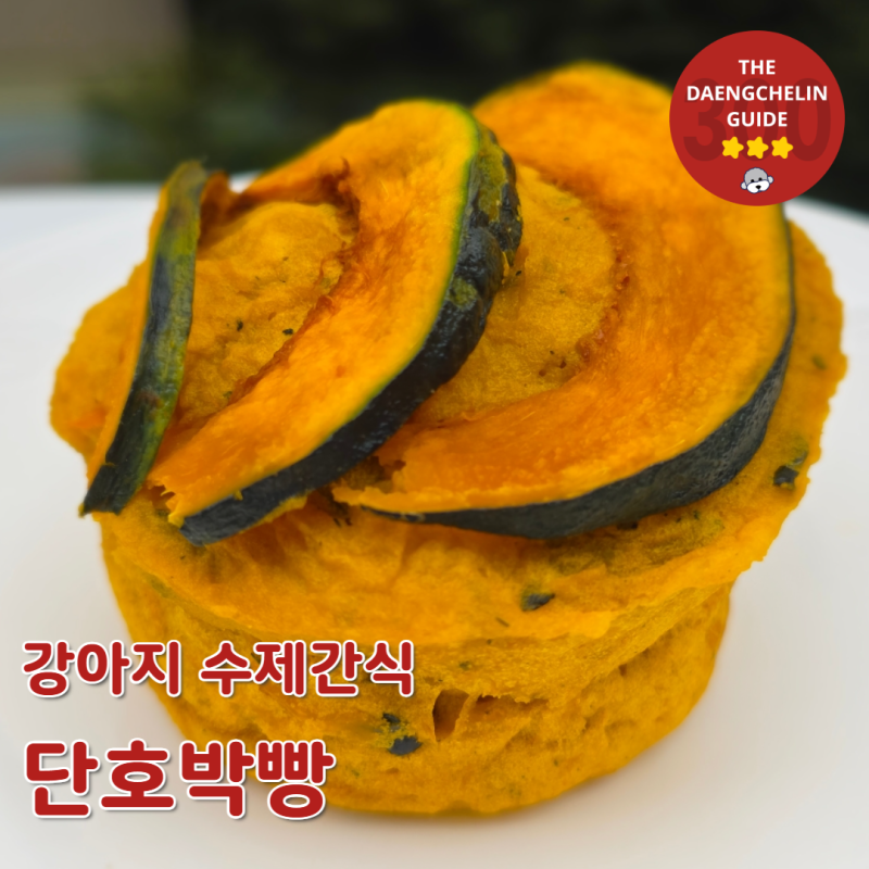 강아지 단호박빵 만들기 | 전자레인지 5분 촉촉한 애견 수제간식 레시피