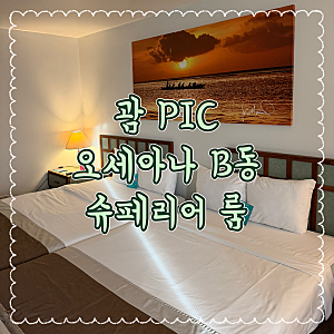 괌 PIC 골드패스 오세아나B동 슈페리어룸 어린이 아기랑 괌 여행