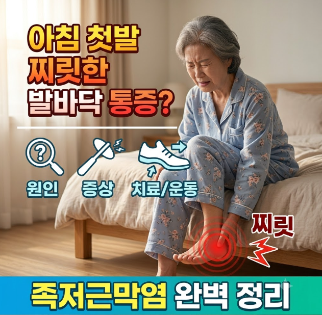 아침 첫발 찌릿한 발바닥 통증? 족저근막염 원인부터 증상, 치료·운동법 총정리