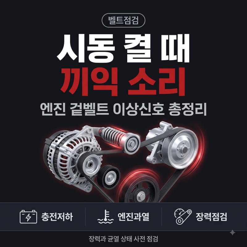 자동차겉벨트교체 장력조절상태 점검과 교체 주기