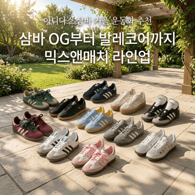 아디다스 삼바 추천! 삼바 OG부터 발레코어까지 믹스앤매치 라인업 13종 총정리