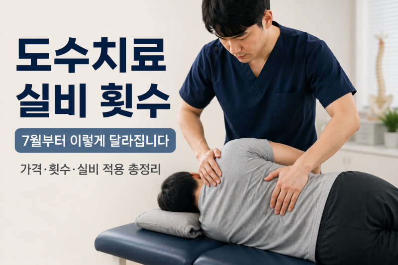 도수치료 실비 횟수 제한. 가격은 싸졌는데 걱정하는 이유