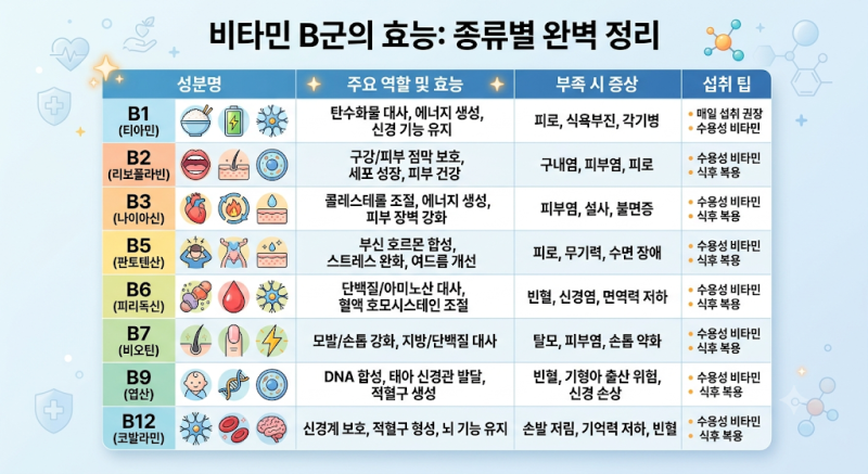 비타민 B가 꼭 필요한 이유!! (만성피로. 피로회복.임산부 영양제)