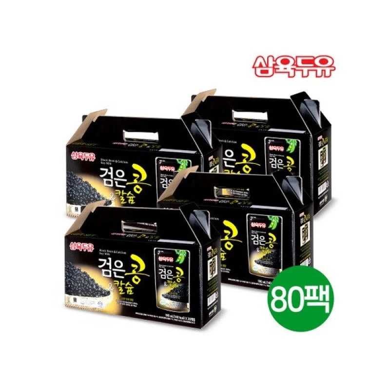 [G마켓 28%] 삼육식품 삼육두유 검은콩 칼슘 파우치 190ml 총 80팩(31,070원)