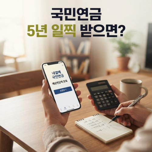 국민연금 조기 수령 나이 조건 및 예상 수령액 조회 방법 총정리