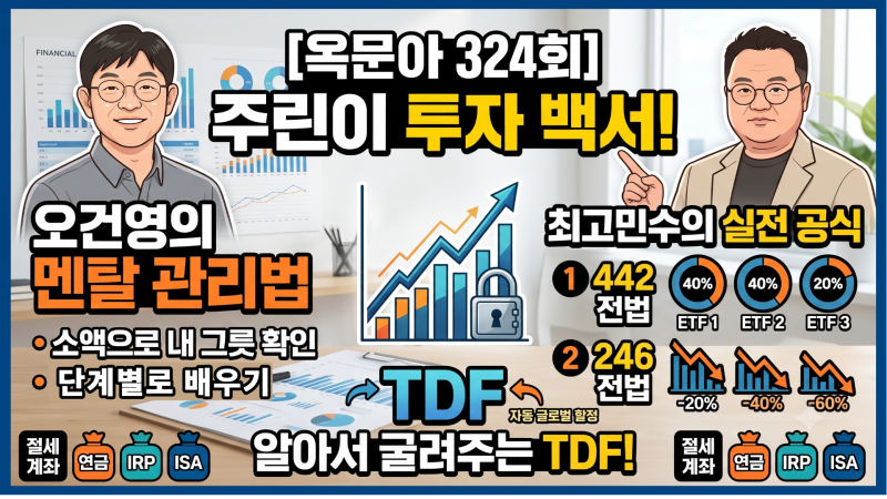 주린이를 위한 실전 투자 가이드: 오건영의 멘탈 관리법부터 최고민수의 442·246 전법, TDF 자....