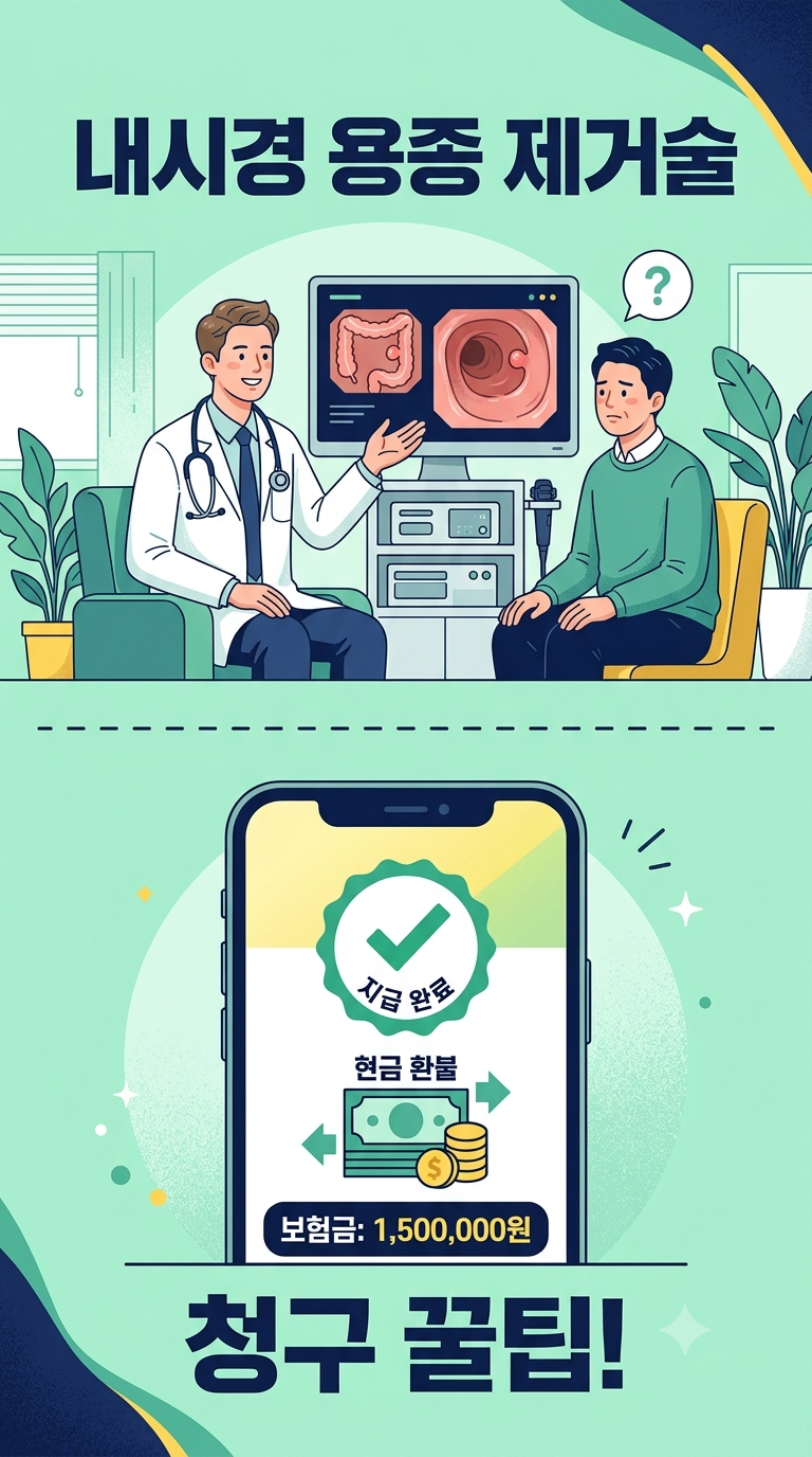 위·대장 내시경 용종 절제술 수술비 청구! (실비 + 수술비 중복으로 수백만 원 환급받는 법)