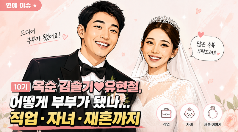 10기 옥순 김슬기♥유현철, 어떻게 부부가 됐나…프로필부터 자녀·직업까지