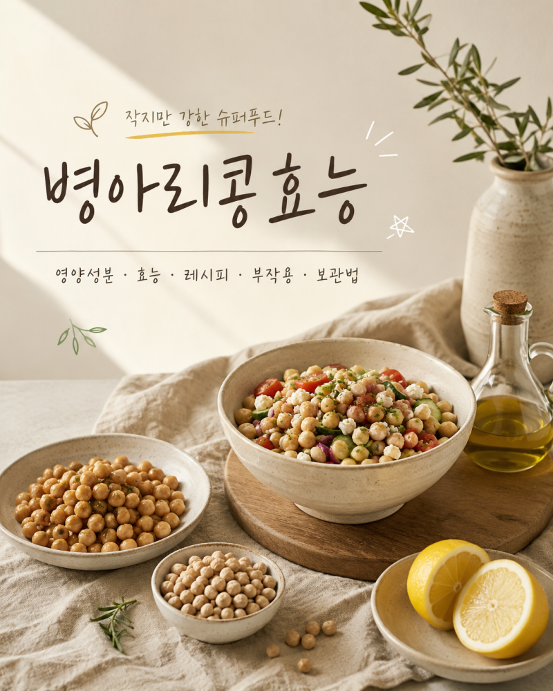 병아리콩효능과 영양성분 다이어트에 좋은 먹는법 3가지