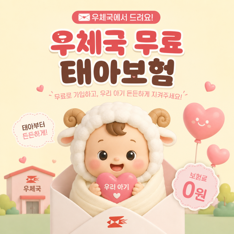우체국 무료 태아보험 신청방법부터 가입 대상까지 모바일로 하는 법 쉽게 정리