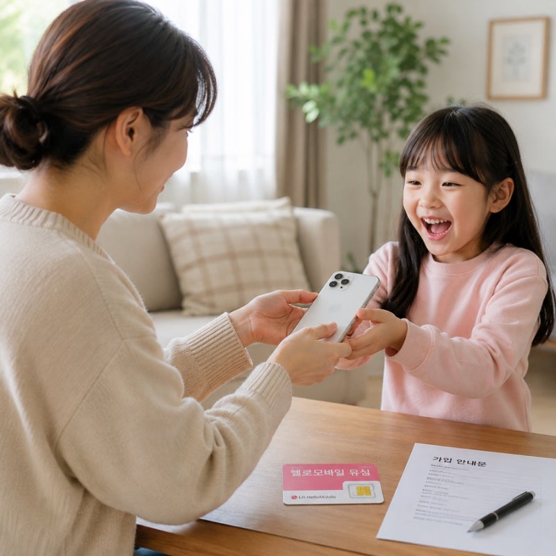 미성년자 알뜰폰 개통 방법 편의점 유심으로 핸드폰 셀프 개통 후기