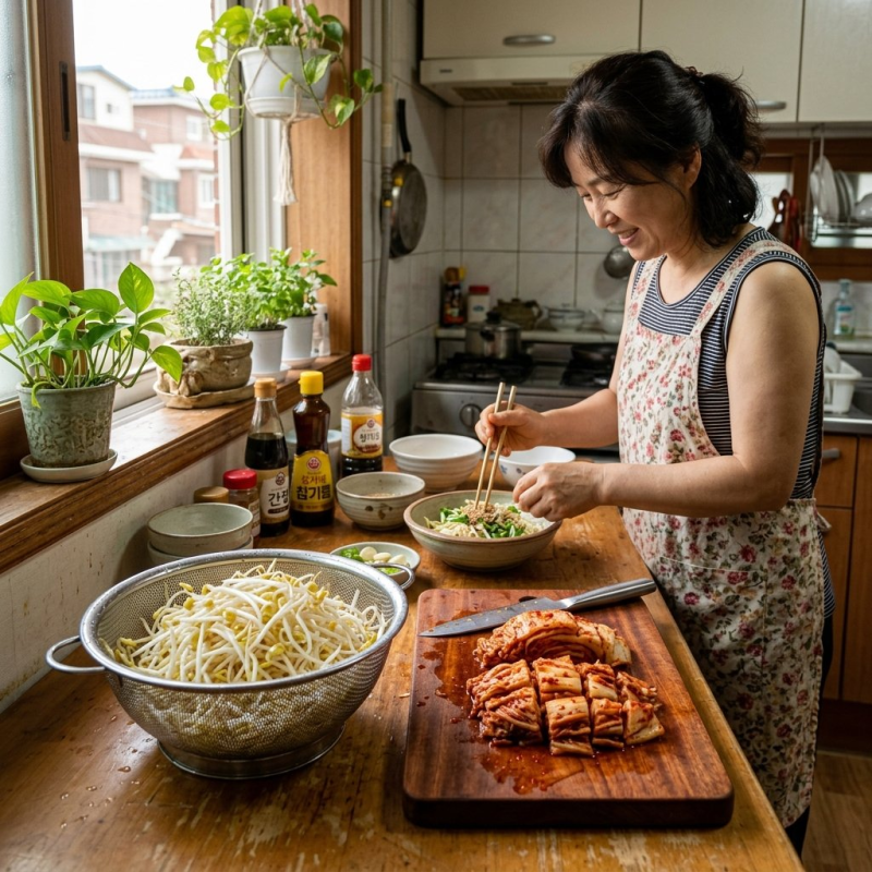 김치콩나물국 레시피 시원하고 칼칼한 국물 맛내는 황금비율 비법