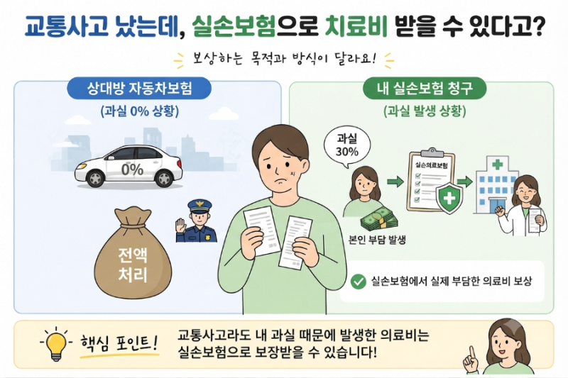 교통사고 났는데… 실손보험으로 치료비 받을 수 있다고?