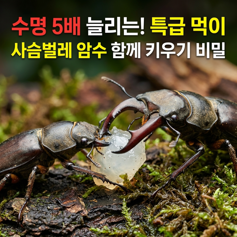 사슴벌레 키우기, 암컷 수컷 수명부터 먹이까지 꼭 알아둘 특징