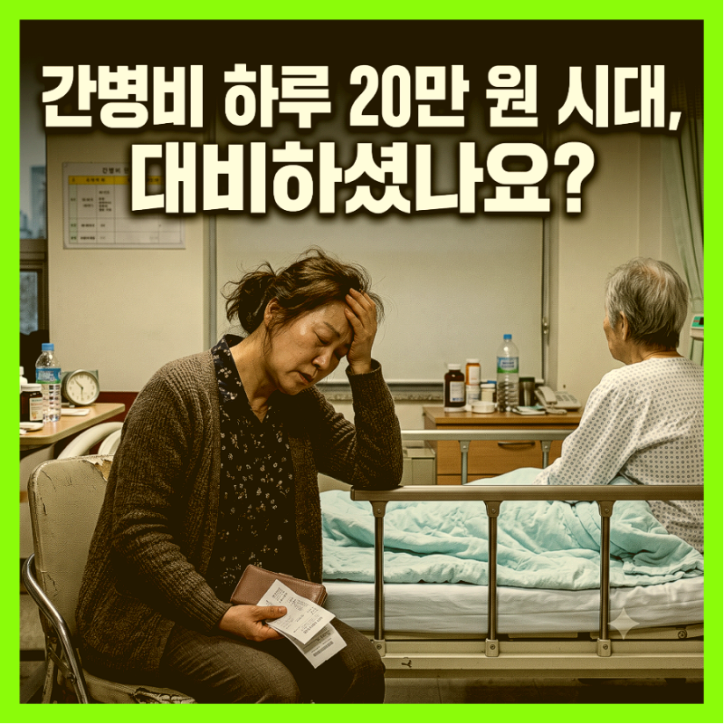 [8/31마감] 간병인보험 일당 20만원! 가족간병과 케어네이션 완벽 대비