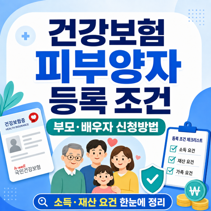 건강보험 피부양자 등록 조건｜부모·배우자 신청방법