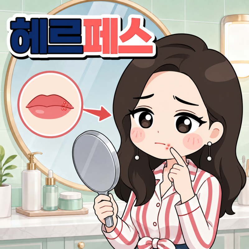 입술 헤르페스 원인 및 증상 일상에서 대처