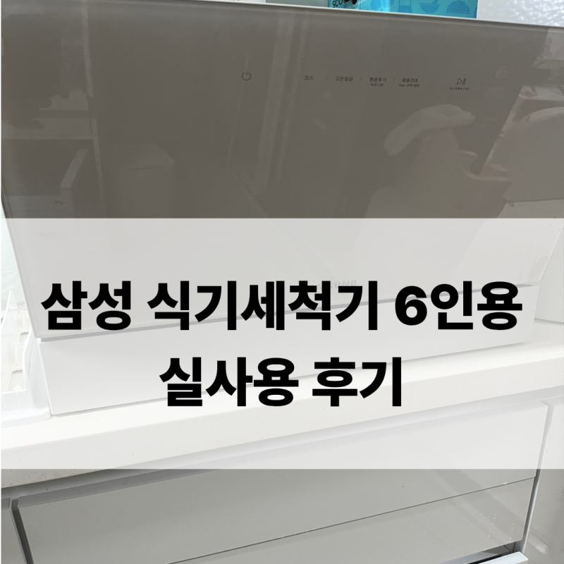 삼성 식기세척기 6인용 실사용 후기, 설치·용량·젖병살균까지