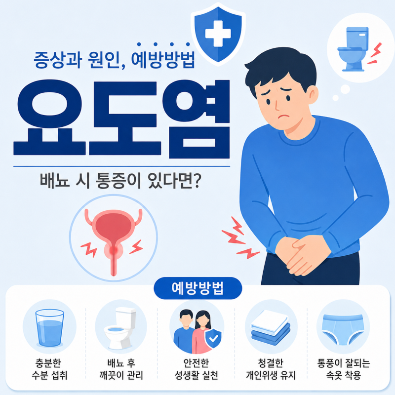 배뇨 시 통증과 따가움이 있다면? 요도염 증상과 원인, 검사방법 알아보기