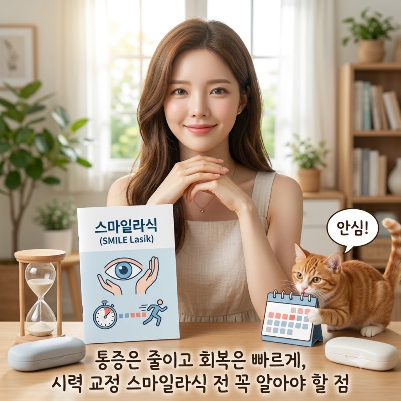 통증은 줄이고 회복은 빠르게, 시력 교정 스마일라식 전 꼭 알아야 할 점