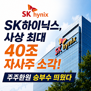 SK하이닉스 주식 가지고 있다면? 역대급 40조 자사주 소각, 뭐가 달라질까